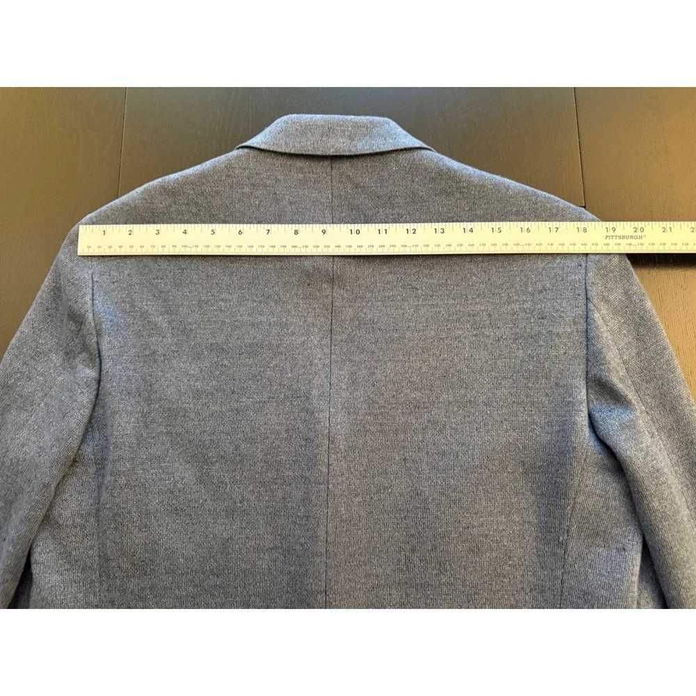 Nordstrom 100% Linen Trim‎ Fit Blazer Mens 40R Blue Two-Button Sport Coat Jacket